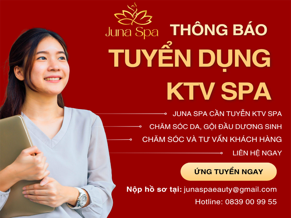 banner juna spa tuyển dụng