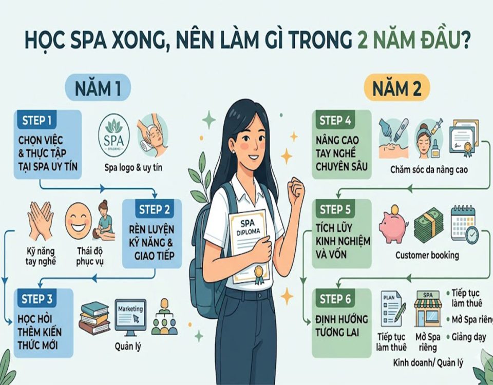 học spa nên làm gì trong 2 năm đầu