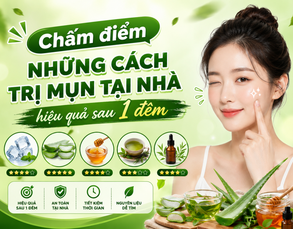 Chấm điểm những cách trị mụn tại nhà hiệu quả sau 1 đêm trên mạng