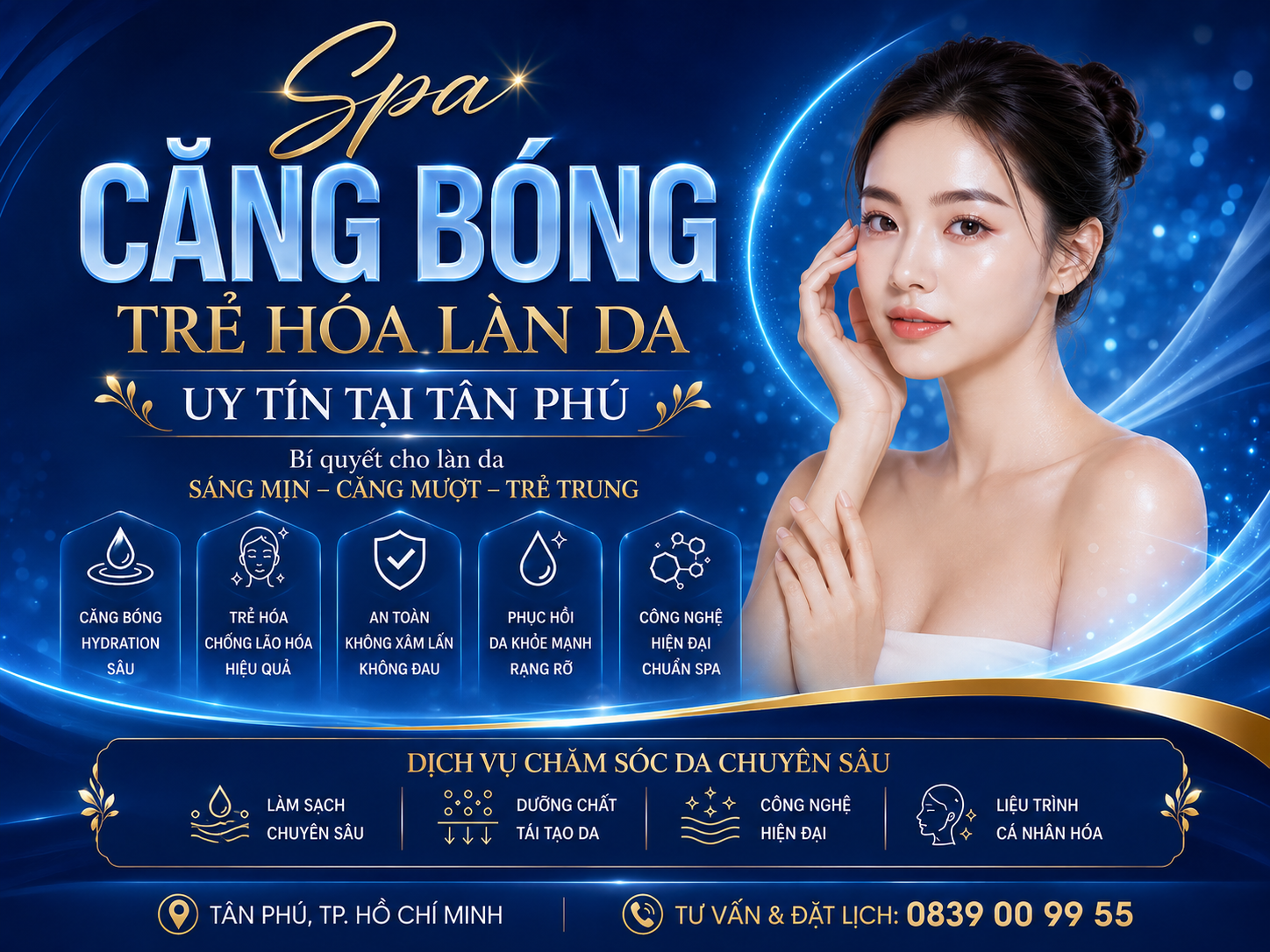 Spa căng bóng trẻ hóa làn da uy tín tại Tân Phú